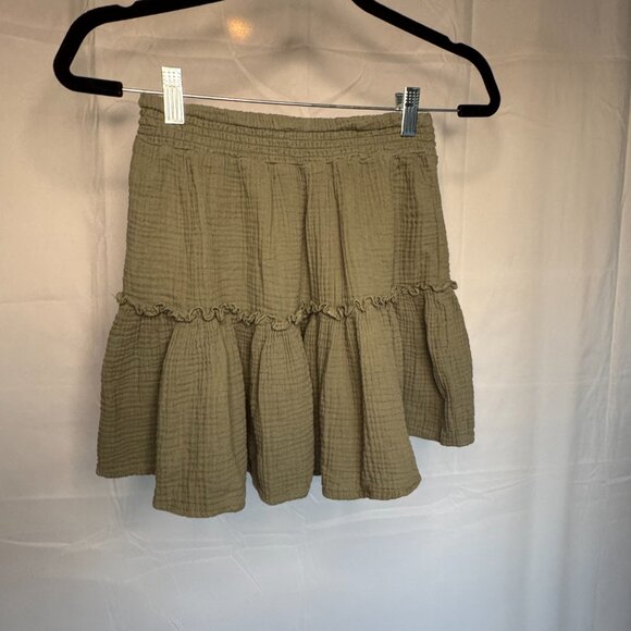 Cute Cotton on Body elastic waist spring skirt Green Cotton size Small - 0335 - Picture 2 of 4